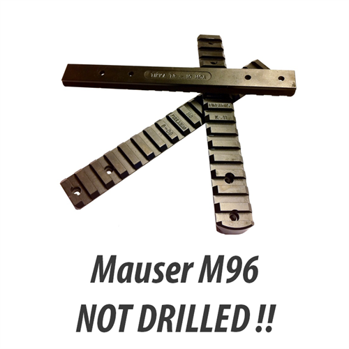 Mauser 96 montage skinne "gunsmith model" UDEN HULLER- Picatinny/Stanag Rail 